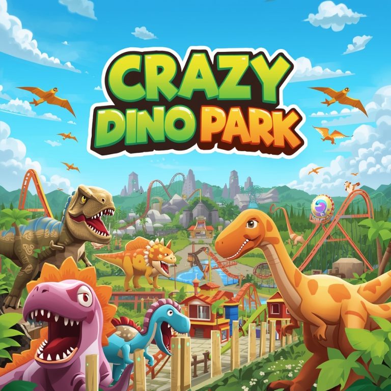 Crazy Dino Park mobile game